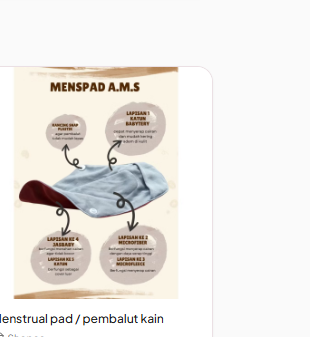 Menstrual pad / pembalut kain